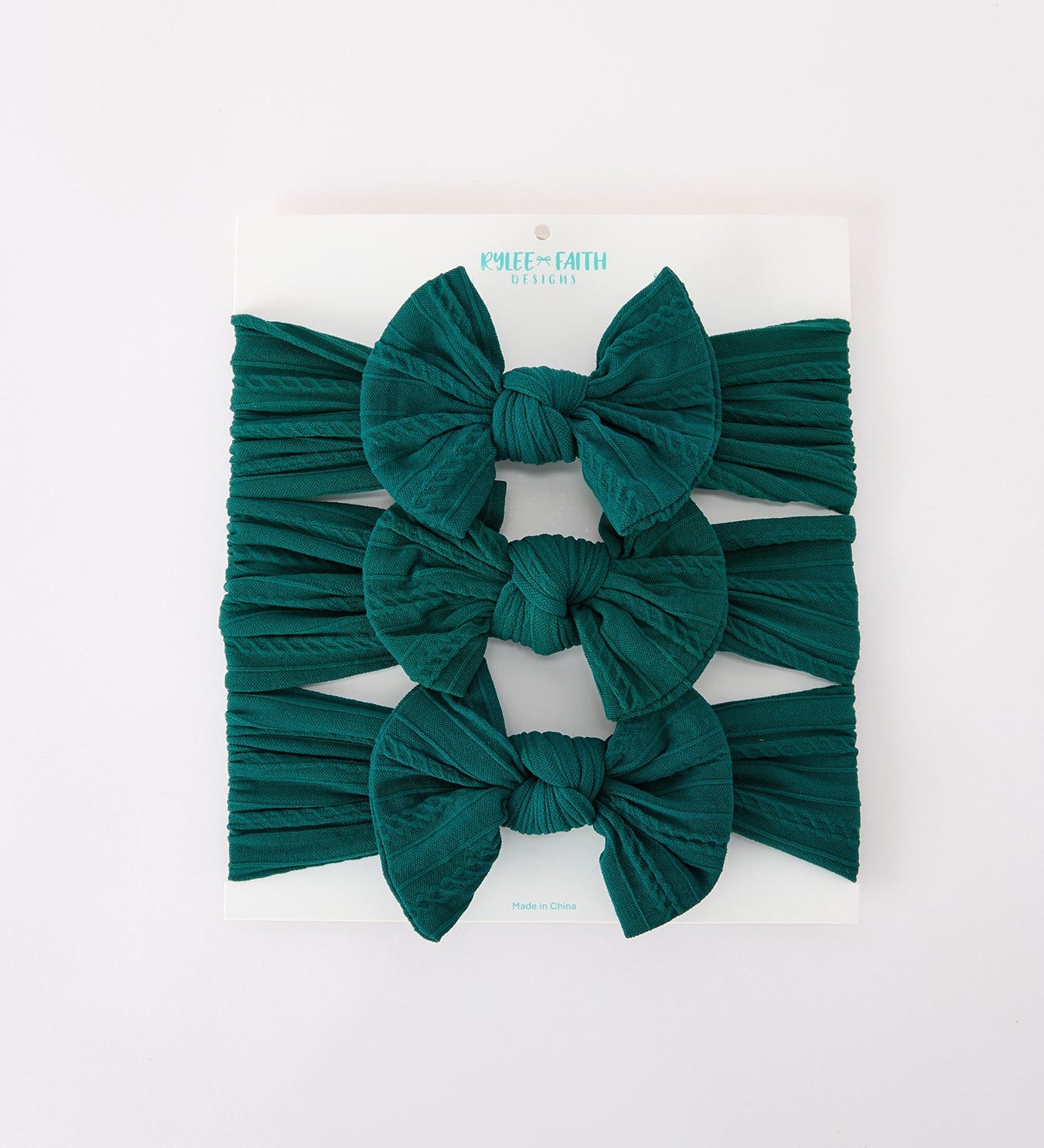 Baby Girl Bow Headband Same Color 3 Piece Set