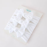Baby Girl Bow Headband Same Color 3 Piece Set
