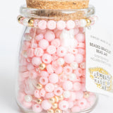 XOXO Gold and Pink Letter DIY Bead Jar