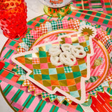 Gold Christmas Tree Dessert Plates (10 count)