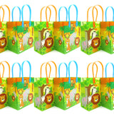 Safari Jungle Animals Party Favor Bags Treat Bags - Set of 6 or 12