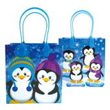 Penguins Party Favor Treat Bags - Set of 6 or 12