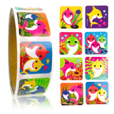 Shark Family Stickers 100 Stickers/Dispenser, Pack of 1, 6, 12 Dispensers