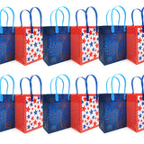 Patriotic 4th of July Party Favor Bags Treat Bags - Set of 6 or 12