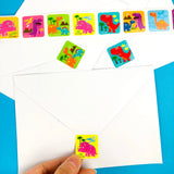Dinosaur Stickers 100 Stickers/Dispenser, Pack of 1 or 6 or 12 Dispensers