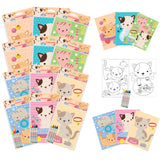 Cats Coloring Books with Crayons – Set of 6 or 12