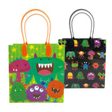 Monster Party Favor Treat Bags - Set of 6 or 12