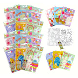 Easter Coloring Books with Crayons - Set of 6 or 12