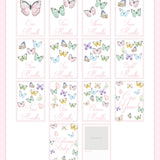 Watercolor Butterfly Baby Milestone Cards