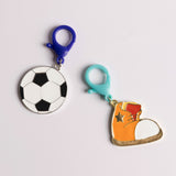 Soccer & Sneaker Bag Charm Duo