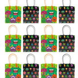 Monster Party Favor Treat Bags - Set of 6 or 12
