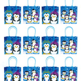 Penguins Party Favor Treat Bags - Set of 6 or 12