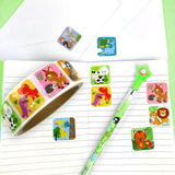 Animal Stickers 100 Stickers/Dispenser, Pack of 1, 6 or 12 Dispensers