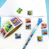 Train Stickers 100 Stickers/Dispenser, Pack of 1, 6 or 12 Dispensers
