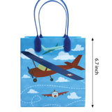 Airplane Party Favor Bags Treat Bags - Set of 6 or 12