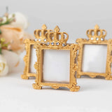 Royal Crown Mini Photo Frames, Gold (4 Pack)