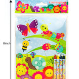 Butterfly & Flowers Coloring Books with Crayons – Set of 6 or 12