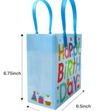 Happy Birthday Party Favor Treat Bags - Set of 6 or 12