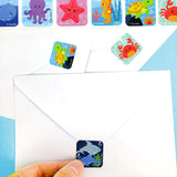 Ocean Animals Stickers 100 Stickers/Dispenser, Pack of 1, 6 or 12 Dispensers