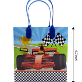 Race Car Party Favor Treat Bags - Set of 6 or 12