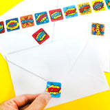 Superhero Stickers 100 Stickers/Dispenser, Pack of 1, 6 or 12 Dispensers