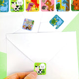 Animal Stickers 100 Stickers/Dispenser, Pack of 1, 6 or 12 Dispensers