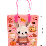 Autumn Cozy Animal Party Favor Treat Bags - Set of 6 or 12