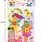 Magic Fairies Coloring Books with Crayons – Set of 6 or 12