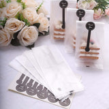 Clear Treat Bags with Thank You Stickers (50 Pack)