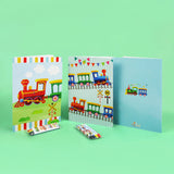 Train Coloring Books with Crayons – Set of 6 or 12