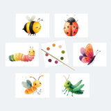 Garden Friends Watercolor Postcard Kit