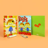Fall Harvest Coloring Books with Crayons – Set of 6 or 12
