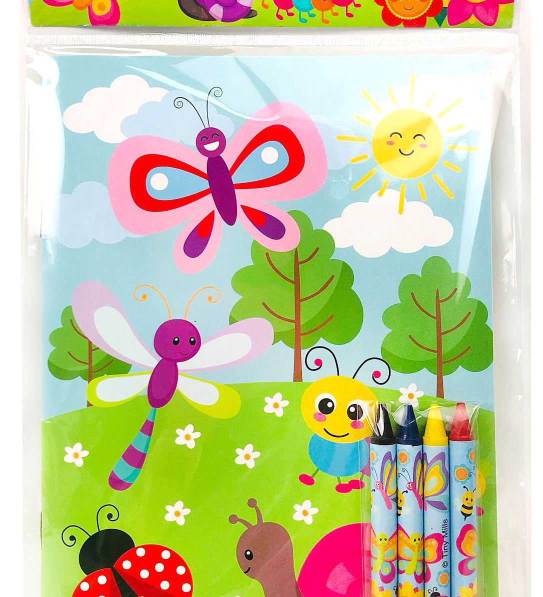 Butterfly & Flowers Coloring Books with Crayons