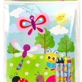 Butterfly & Flowers Coloring Books with Crayons – Set of 6 or 12