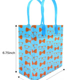 Orange Bow Tie Suspenders Party Favor Bags Treat Bags - Set of 6 or 12