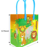 Safari Jungle Animals Party Favor Bags Treat Bags - Set of 6 or 12