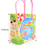 Pool Beach Summer Party Favor Bags Treat Bags - Set of 6 or 12