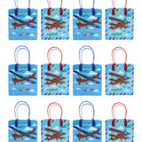 Airplane Party Favor Bags Treat Bags - Set of 6 or 12
