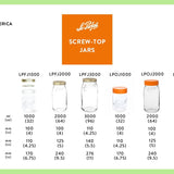 Le Parfait Screw Top Jars