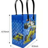 Race Car Party Favor Treat Bags - Set of 6 or 12