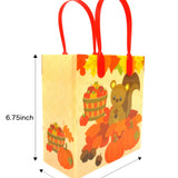 Autumn Harvest Party Favor Treat Bags - Set of 6 or 12
