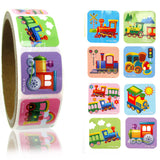 Train Stickers 100 Stickers/Dispenser, Pack of 1, 6 or 12 Dispensers