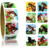Horse Stickers 100 Stickers/Dispenser, Pack of 1, 6 or 12 Dispensers