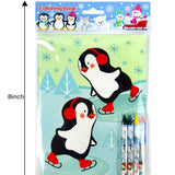 Winter Penguin Coloring Books with Crayons  – Set of 6 or 12