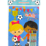 Soccer Coloring Books with Crayons – Set of 6 or 12