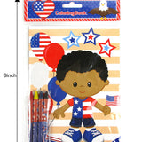 Patriotic 4th of July Coloring Books with Crayons – Set of 6 or 12