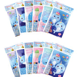 Narwhal Coloring Books with Crayons – Set of 6 or 12