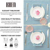 Tonal Striped Disposable Napkin Blue Set of 50 Pieces