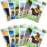 Horses Coloring Books with Crayons  – Set of 6 or 12