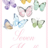 Watercolor Butterfly Baby Milestone Cards